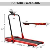 Folding Treadmill Electric Folding Running Machine Fitness Exercise Cardio Jogging 1.5HP Powerful Motor 12km/h