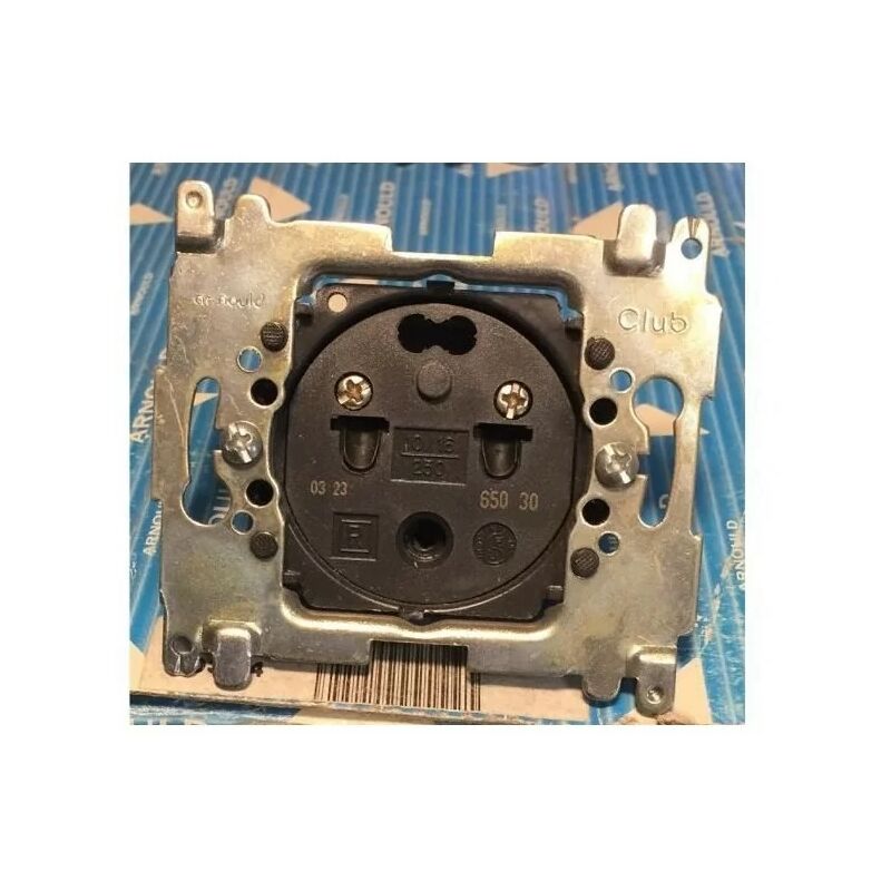 Prise TV Simple Arnould 65029 - Support Métal Gris, Neuve, Référence Club