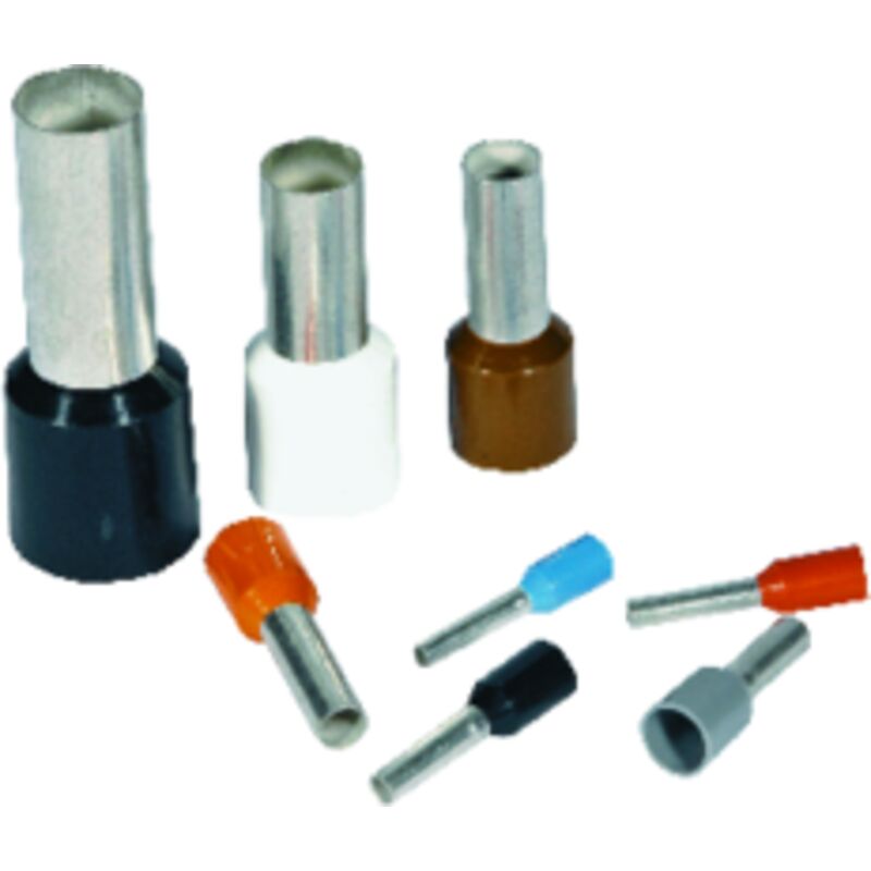 Embout De Câblage 10 Mm² Simple Longueur 12 Mm Marron - CEMBRE PKE1012