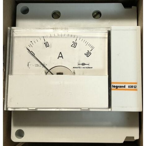 Legrand 003952 - Ampèremètre Corail 0-30A - Rail DIN