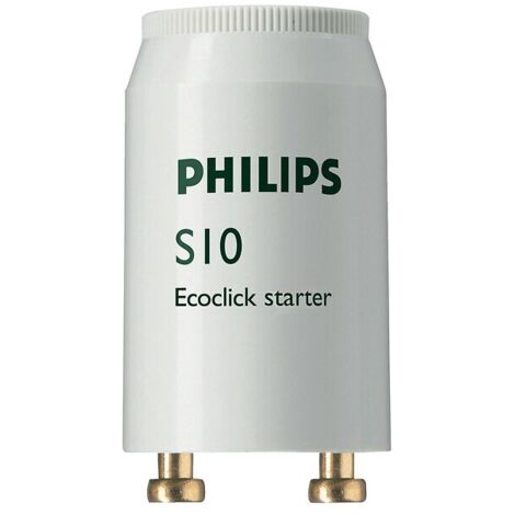 Philips – Starter S10 4-65W – Tension 220-240V – Broches en laiton antioxydant – Boîtier ignifuge résistant aux UV