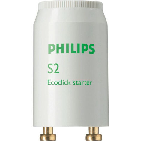Philips – Starter électronique 4-22W – Tension 220-240V – Allumage instantané pour tubes fluorescents – Étiquette énergétique A