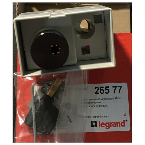 Legrand 026577 Serrure verrou Profalux DPX motorisé ou avec commande rotative mécanisme ''Débro-lift'' - 1 clé