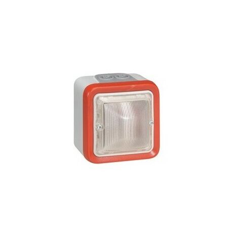 Legrand 040597 Diffuseur Lumineux Plexo pour alarme incendie - saillie - 2  mod - 40 à 44 mA
