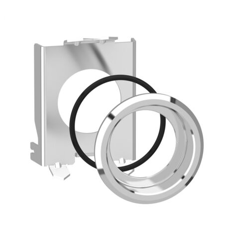 Schneider ZB4BZ021 Kit d'encastrement 30 pour bouton poussoir et voyant 22, métal (1/4)