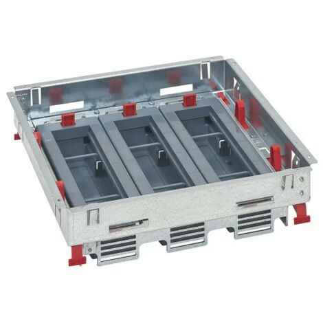 Kit support hauteur réglable pour boîte de sol prises en position horizontale 3 paniers de 8 modules LEGRAND 088022