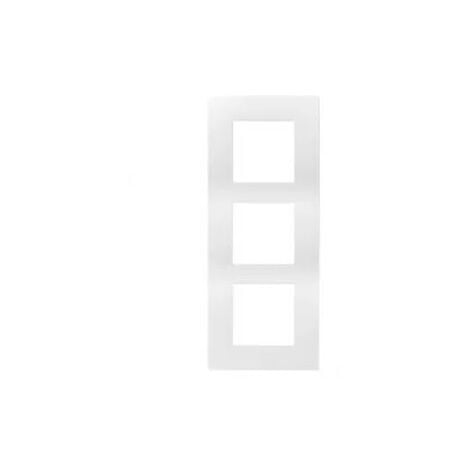 Arnould Espace lumière 60862 Plaque triple verticale entraxe 57mm - Blanc