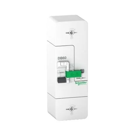 Schneider – Disjoncteur d'abonné 1P+N 60A fixe R9E10260 – Courbe de déclenchement 500mA – Pour installations électriques professionnelles