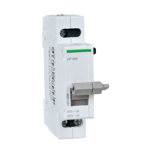 Acti9, iSW contact auixiliaire OF pour interrupteur iSW 3A 415VCA - 6A 250VCA - A9A15096 (1/4)