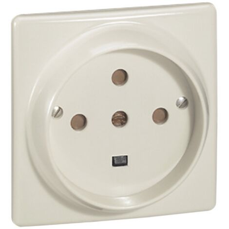 Legrand – Prise de courant encastrée 55817 32A – Borne à vis – IP20 – Pour câbles 6-20mm – Fixation avec vis – Blanc RAL 9003 (1/4)