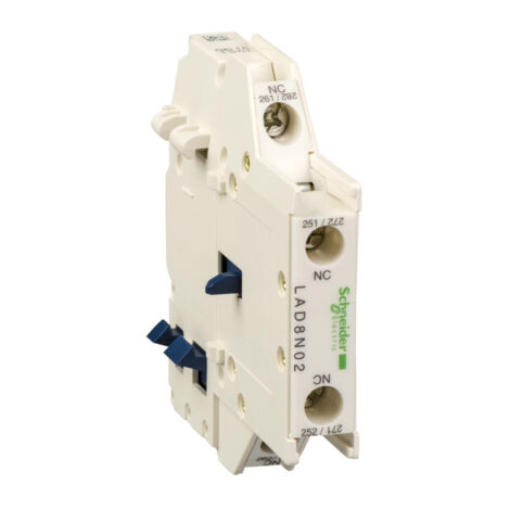 Schneider LAD8N02 Bloc de contacts auxiliaires Tesys 0 F Plus 2 O Bornes à Visétriers (1/4)