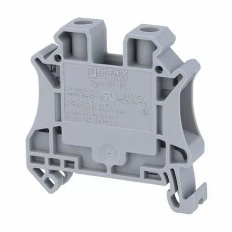 Phoenix Contact 3044160 Bloc de jonction de traversée UT 10, 0.5 - 16mm², A visser, Gris