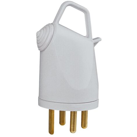 Legrand – Fiche électrique mâle 3P+T 20A 400V – Indice de protection IP44 – Pour locaux humides – Anneau de débranchement – Couleur gris