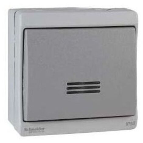 Schneider ENN35024 Mureva - va-et-vient lumineux - gris - en saillie - ik07 ip55