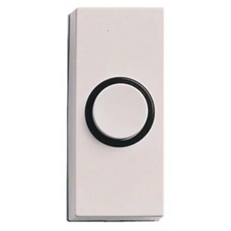 Honeywell D814 Bouton poussoir Sesame - Filaire - Rectangulaire - Blanc
