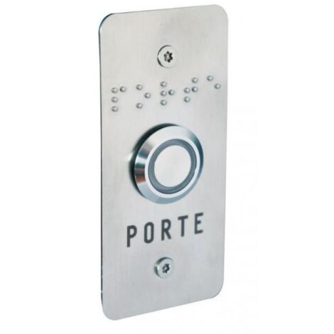 Alimentation et accessoire : Bouton-poussoir de sortie sur façade PMR inox