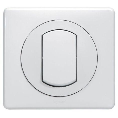 Legrand 099161 Interrupteur ou va-et-vient avec plaque Céliane Soft étanche 10A - blanc (1/2)