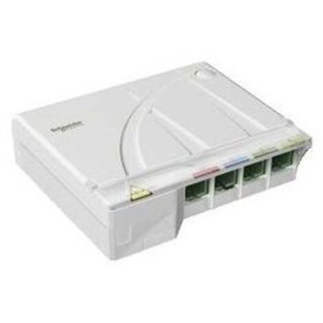 Schneider Electric – Dispositif terminal intérieur optique Schneider VDIR326030 – 2 traversées SC/APC – Mode de pose électricité – H28mm x L90mm x l80mm