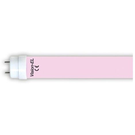 Vision-El – Tube led T8 1200mm 18W G13 rose 1620 lumens 300° – AC 180-265V – Durée de vie 30 000h – 75962 (1/4)