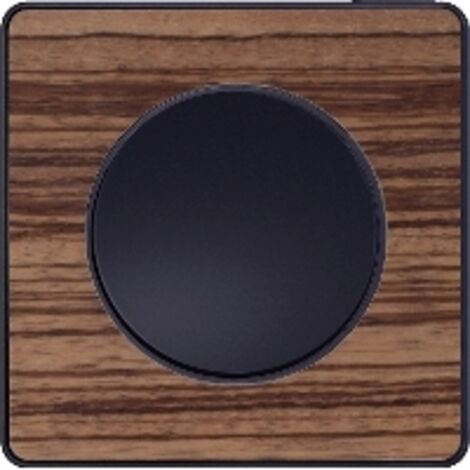 Odace Touch, plaque Bois Zebrano avec liseré Anthracite 1 poste (S540802P4)