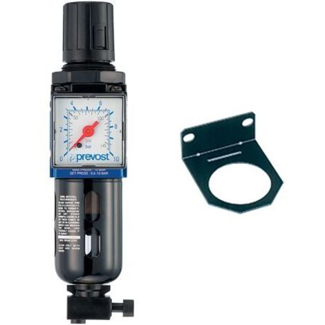 Prevost KTM SM3 Filtre Régulateur avec manomètre et équerre de fixation (1/4)