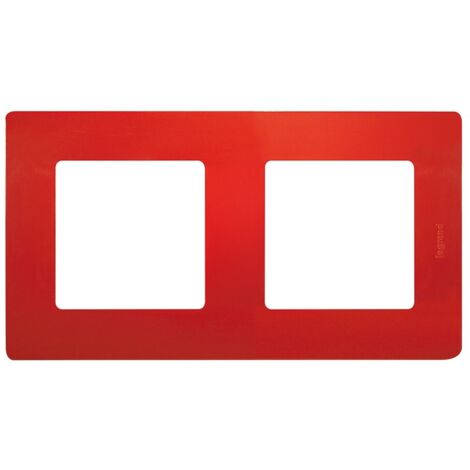 PLAQUE 2 POSTES NILOÉ COQUELICOT LEGRAND 096712