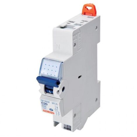 Disjoncteur 1 P+N C2 - 4,5 KA courbe C - 32 A - 1 module - Connexion auto / vis - Fixmatic - Gewiss