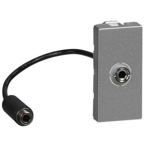 Legrand 079379 Prise audio programmé Mosaic Jack femelle 3,5mm 1 mod