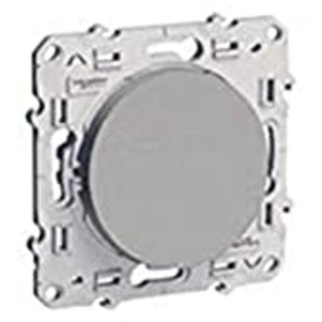 Schneider Electric – Interrupteur va et vient aluminium 2P+T – Câblage rapide sans outil – Pour installation murale – S530204