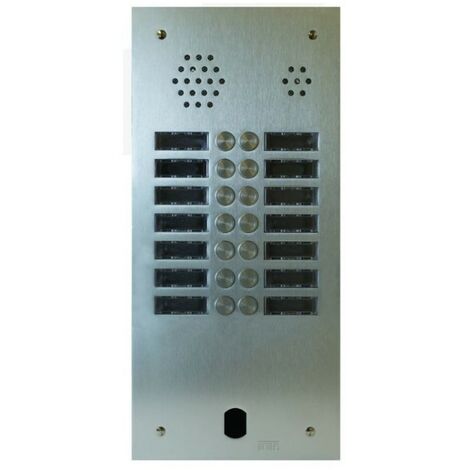 Plaque audio alu 2r 14bp 2VOICE complete URMET A83/214M