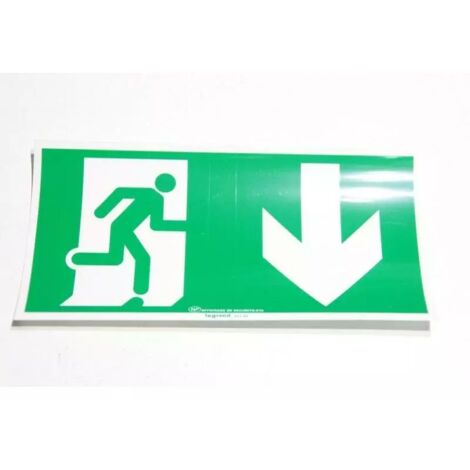Legrand 061000 Etiquette signalisation réglementaire pour baes - sortie de secours porte en bas