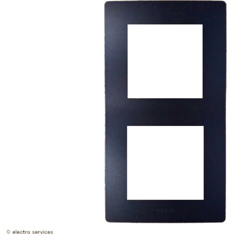 Plaque de finition Niloé Legrand 2 Postes Finition: Fonte