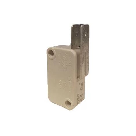 Microrupteur Bitron 172-16.000, 3A, Type S3 T125 250V, 2 Broches, Blanc