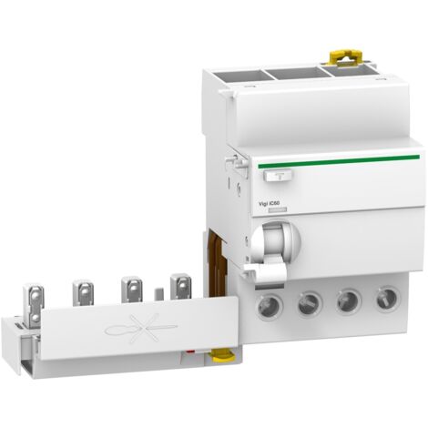bloc différentiel - schneider - vigi ic60 - 4 pôles - 40 ampères - 300 ma - type ac - schneider electric a9q14440