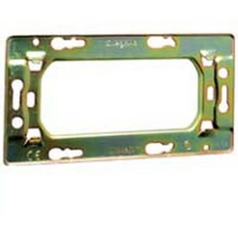Legrand – Support à vis ancien 74804 – Montage horizontal – 4 modules – Compatible avec plaques Mosaic – Pour installations électriques