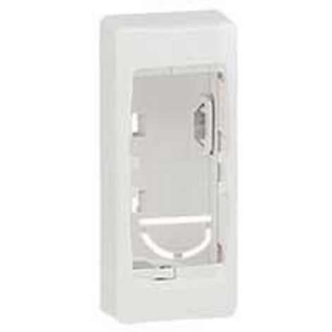 Legrand – Cadre saillie 1 poste blanc RAL 9010 – Compatible IP 2X – Dimensions 32 x 75 mm – Pour intérieur