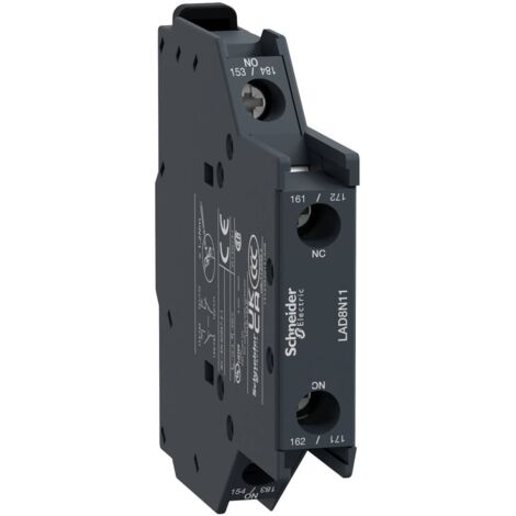 Schneider LAD8N11 Bloc de contacts auX TeSys 1F+1O bornes à visétriers (1/4)