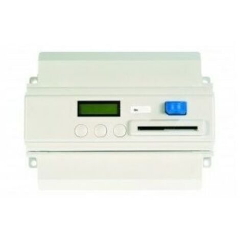 Urmet – Centrale VIGIK CV2 – Contrôle d'accès 2 portes – Alimentation 12V – Boîtier ABS gris – Gestion 5000 clés et 200 services