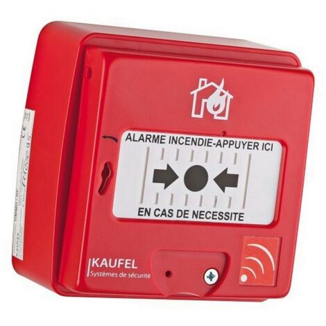 Kaufel 534130 - Déclencheur manuel rouge radio sans fil