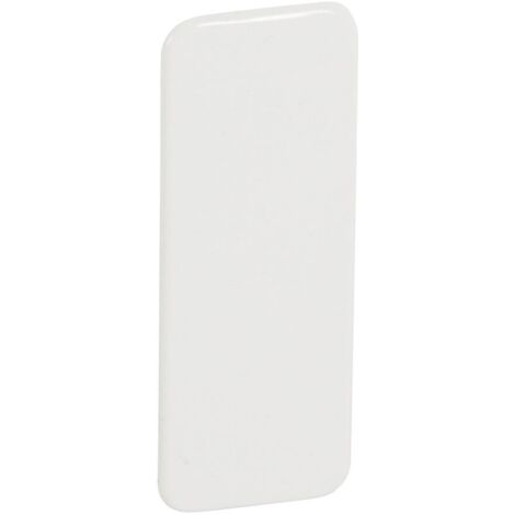 Legrand – Plaque d'obturation 2 postes pour Jupiter encastré droit blanc RAL9003 – Accessoire esthétique pour appareillage saillie – 81074