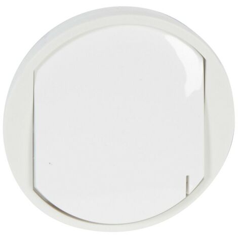 Legrand 068171 - Enjoliveur Céliane - Inter sans neutre radio 1 circuit Blanc