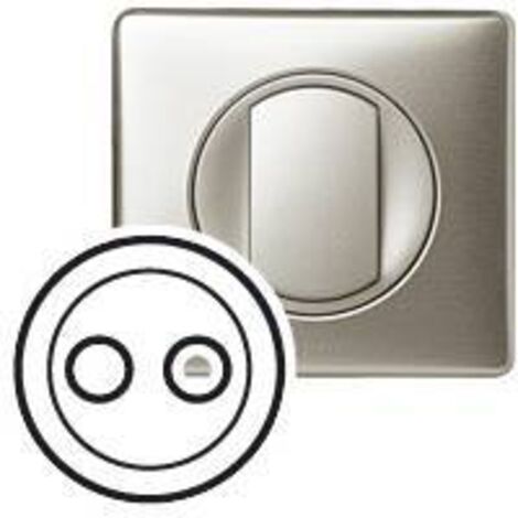 Legrand 068597 - Enjoliveur Céliane - Prise TV-SAT - titane (1/2)