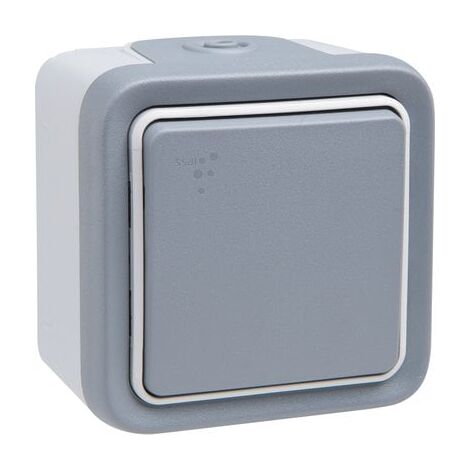 Legrand 069711 - Va-et-vient Prog Plexo complet saillie gris - 10 AX