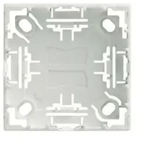 Bloc 2 Prises 2P+T 16A Affleurantes blanc EPURE