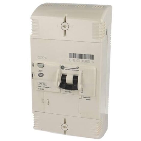 General Electric – Disjoncteur unipolaire 500mA 4P – Courant 10-30A – Verrouillage cache-bornes – Câblage simplifié avec bornes pivotantes (1/2)