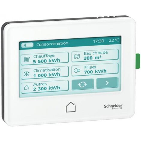 Schneider EER22000 - Wiser Energy - écran tactile encastrable 3,5 pouces