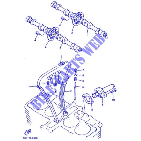 Amortisseur FQE31 YAMAHA FJ 1200 - 1200cc 1988 - 1990
