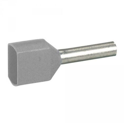 Legrand 037690 - 100 x Embouts de câblage Starfix pour conducteurs section 2x2,5 mm≤ - gris (1/2)