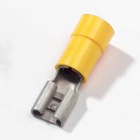 Thomas & Betts RC63 - Cosses (x50) femelle - section 4-6mm≤ - partiellement isolé - Jaune