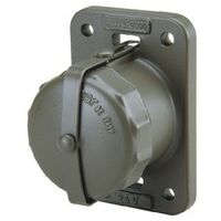 Imear 0M01160000 Connecteur Militaire 2Pôles Femelle - capuchon protection Contacts inclus